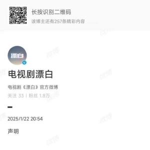 电视剧《漂白》官方声明：正密切跟进涉嫌抄袭具体情况，将积极促进各方妥善解决 ...