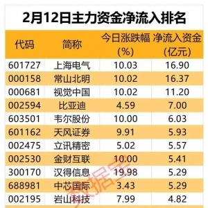 主力资金丨热门股遭资金大出逃