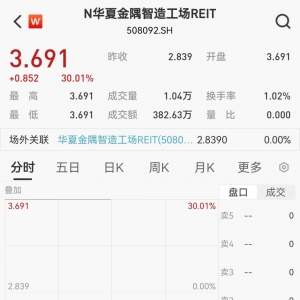 30%涨停！又一只公募REIT上市“首秀”霸屏