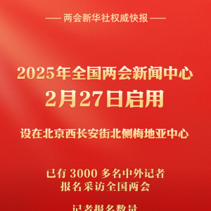 2025年全国两会新闻中心启用