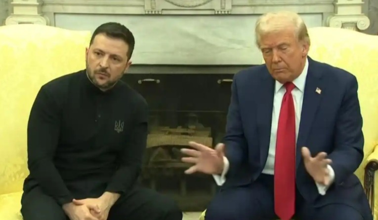 美乌领导人会谈（来源：央视新闻客户端）