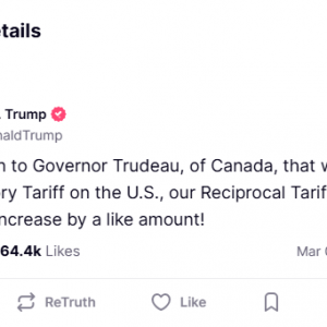 美加贸易战加剧？特朗普：若加拿大“报复” 我将立即提高关税！ ...