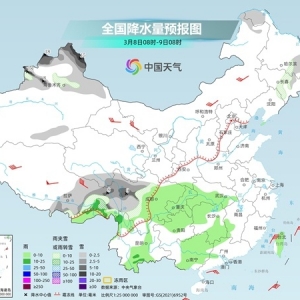 本周末南方阴雨持续 北方暖意融融多地气温或创新高