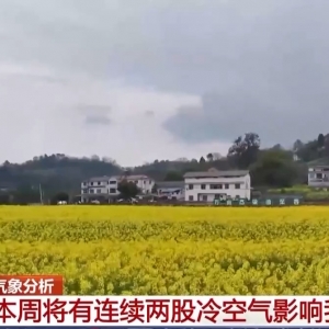 冷空气VS暖湿气流 本周全国天气上演剧烈变化