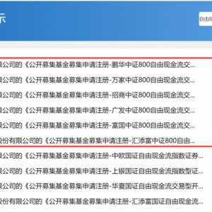 新品种出现！公募“自由现金流”竞争升级，谁能胜出？