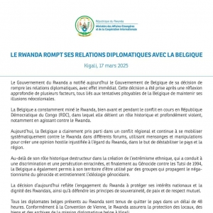 卢旺达宣布与比利时断交