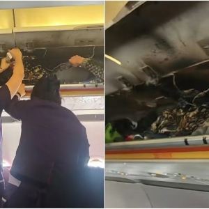 香港航空一客机舱内行李架起火 已安全备降福州