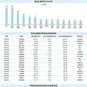 阳光私募重仓八大行业 有色金属持仓市值居首