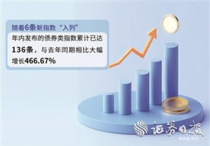 年内债券类指数新增136条 助力丰富指数产品体系