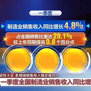 一季度经济实现良好开局 多领域销售收入稳步提升