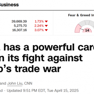 美媒承认：中国手里有张“王牌” 美国无力反击