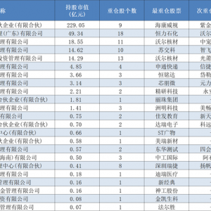 百亿私募一季度最新持仓来了，累计348亿元的“新宠旧爱”都有谁？ ...