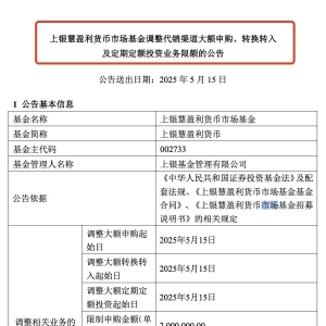 近期货币基金密集限购，或为防范套利资金冲击