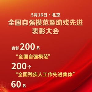 自强！助残！全国200个集体260名个人受到表彰