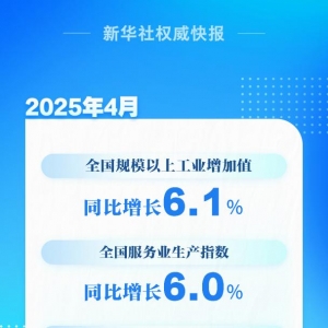 国家统计局：4月份国民经济顶住压力稳定增长