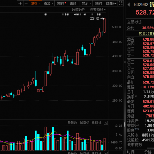 新纪录，832982，北交所首只500元+！业绩连增股揭秘