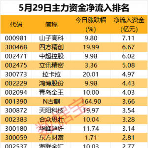主力资金丨数字货币龙头尾盘获抢筹，净买入超2亿元