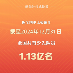 全国共有少先队员1.13亿名