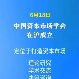 中国资本市场学会在沪成立