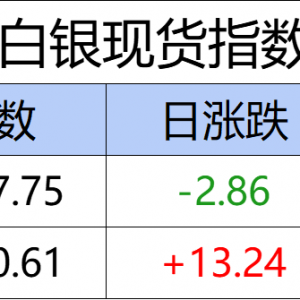 华通白银现货指数CSSI走势日报（2025-06-24）