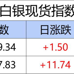 华通白银现货指数CSSI走势日报（2025-06-27）