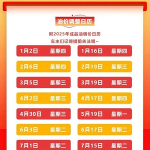 油价即将调整！