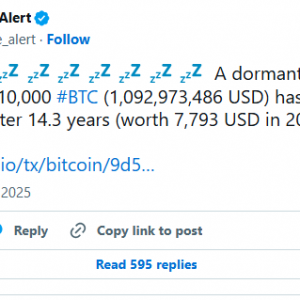 7800美元变成近11亿！比特币社区沸腾：沉寂14年的钱包苏醒了