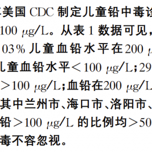 儿童应该如何预防铅中毒？