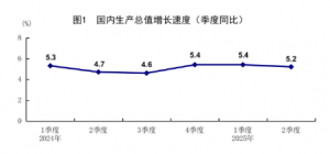 统计局：上半年GDP同比增长5.3% 二季度增长5.2%