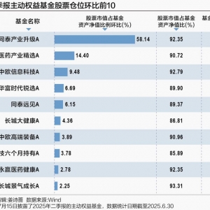 30只主动权益基金二季报揭晓 调仓背后有何超额机遇