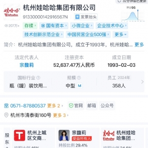 娃哈哈宗庆后遗产纠纷升级 杭州成立专班介入处理