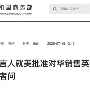 美批准对华销售H20芯片！商务部最新回应