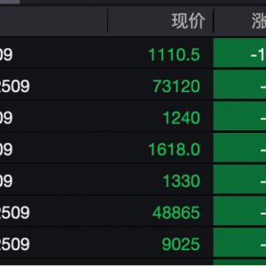 大宗商品狂欢退潮！焦煤主力合约跌超10%