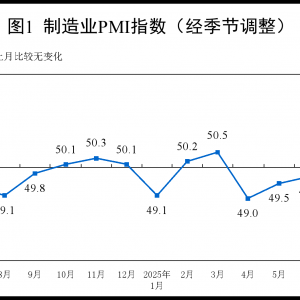 国家统计局：7月制造业PMI为49.3% 制造业景气水平较上月回落