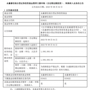 又一明星基金经理宣布限购！