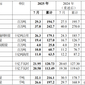 中国神华：前7月煤炭销量同比降10.1% 上半年净利同比预降8.6%-15.7% ...
