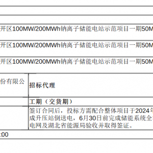 1.03元/Wh！融和元储中标50MW/100MWh钠离子储能电站储能系统集采 ...