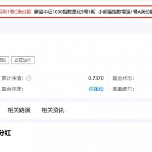 私募年内平均收益11.94%，前“公募一哥”任泽松却栽了，核心产品净值仅剩7毛！牛市踏 ...