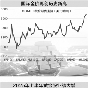 国际金价创新高 黄金板块集体大涨