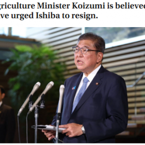 细节公布！小泉夜访首相官邸，闭门会谈两小时，石破茂决定辞职 ...