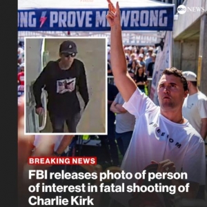 嫌疑人照片公布，特朗普计划出席遭枪杀盟友柯克葬礼