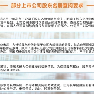 关乎多方利益 A股股东名册查阅制度仍待完善