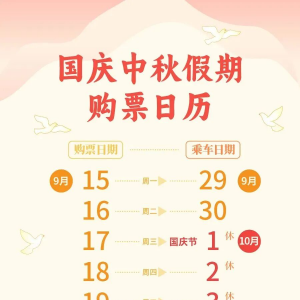 明日可购10月7日车票！这些步骤可以多关注