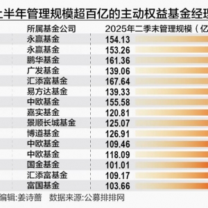 绩优基金吸金效应显著 15位基金经理晋级“百亿操盘手”