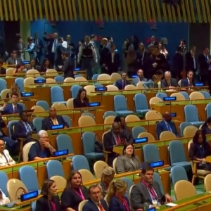 多国代表集体退场 以总理联大演讲还没张嘴就遭冷遇