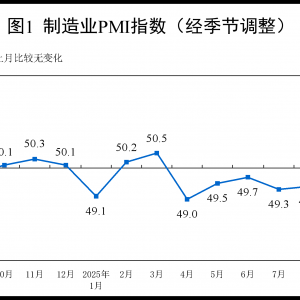 国家统计局：9月制造业PMI为49.8% 比上月上升0.4个百分点