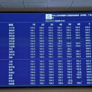 全运会女子气步枪团体浙江队超世界纪录