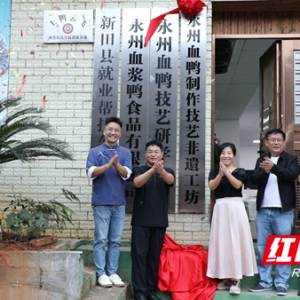 湖南新田：永州血鸭非遗工坊挂牌 老技艺巧破圈“飞”入千万家 ...