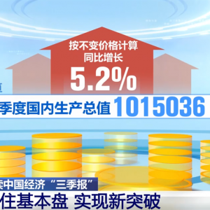 解读中国经济“三季报”背后发展图景 透过“稳”“升”“新”等关键字看答案 ...