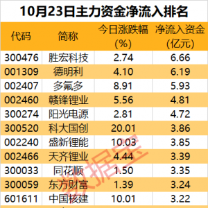 主力资金丨尾盘“回马枪”？主力资金尾盘大幅加仓股出炉